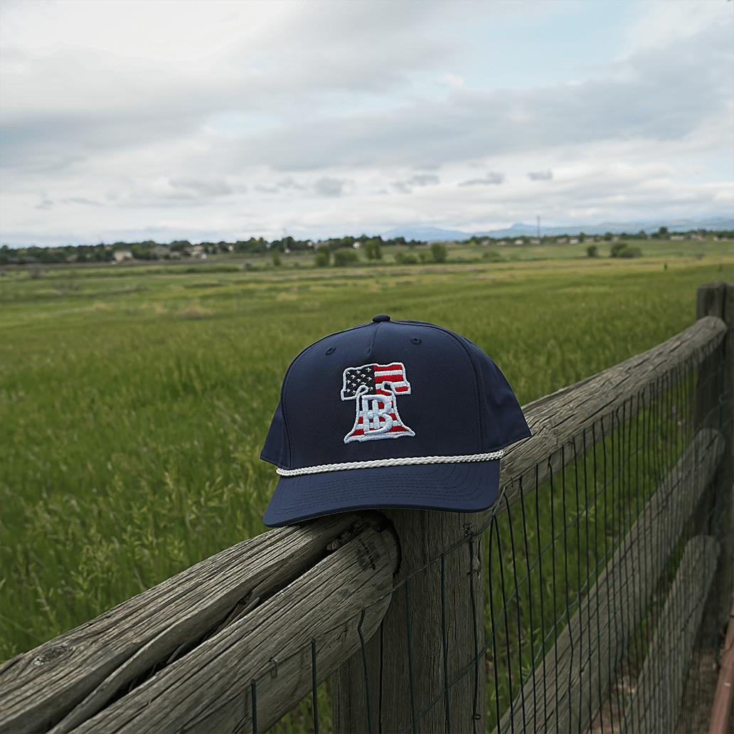 BH American Liberty Bell Braid Hat - Limited 4th of July Edition - Bell Heritage Company - Navy/White