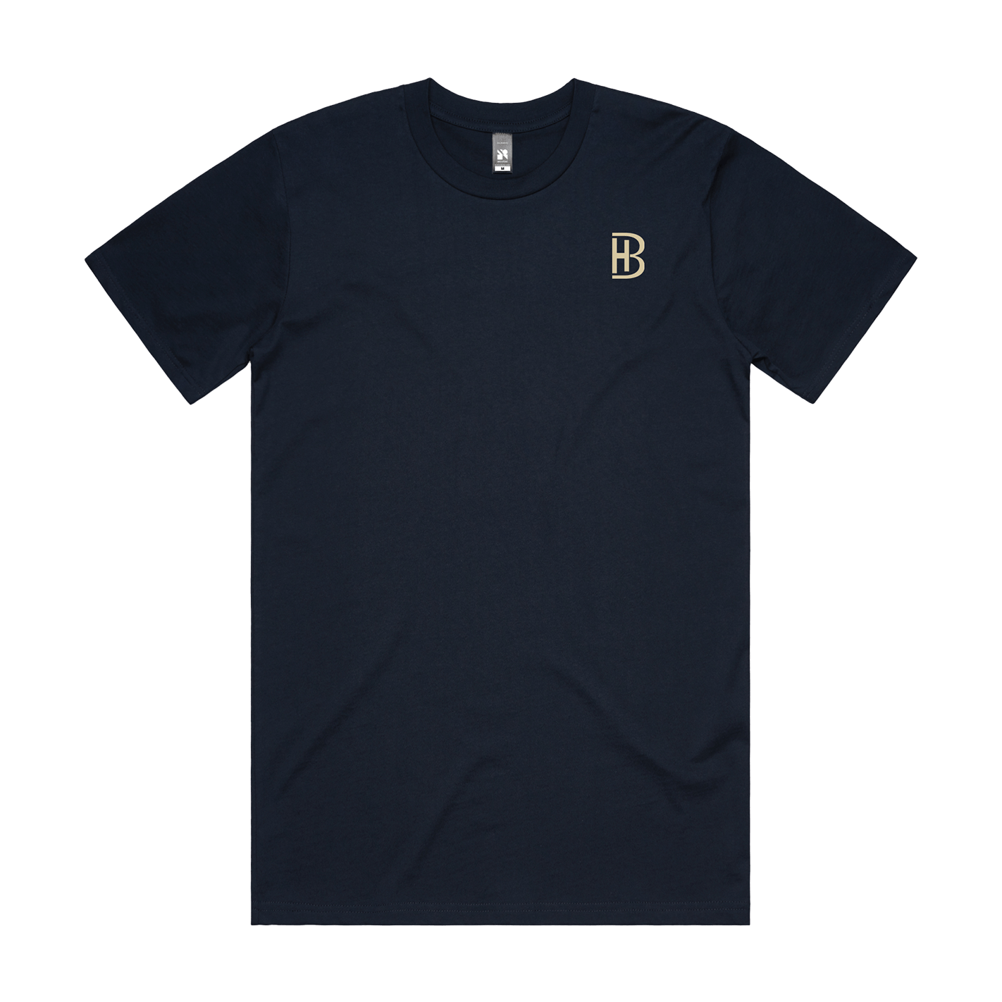 BH Pocket Logo - Men's T-Shirt - Navy - Bell Heritage Company - Khaki