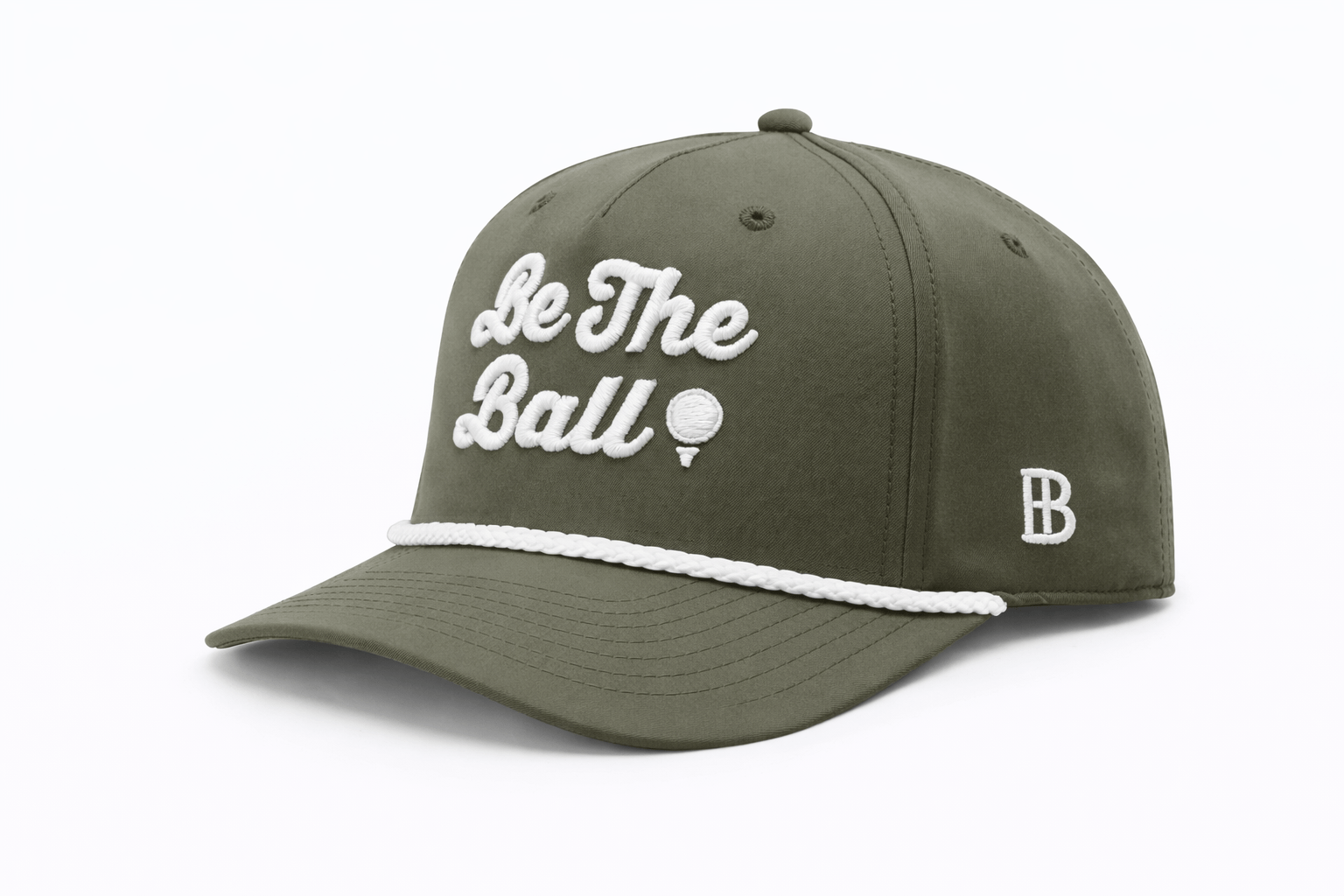 Be The Ball Olive and White Braid Hat - Bell Heritage Company - 