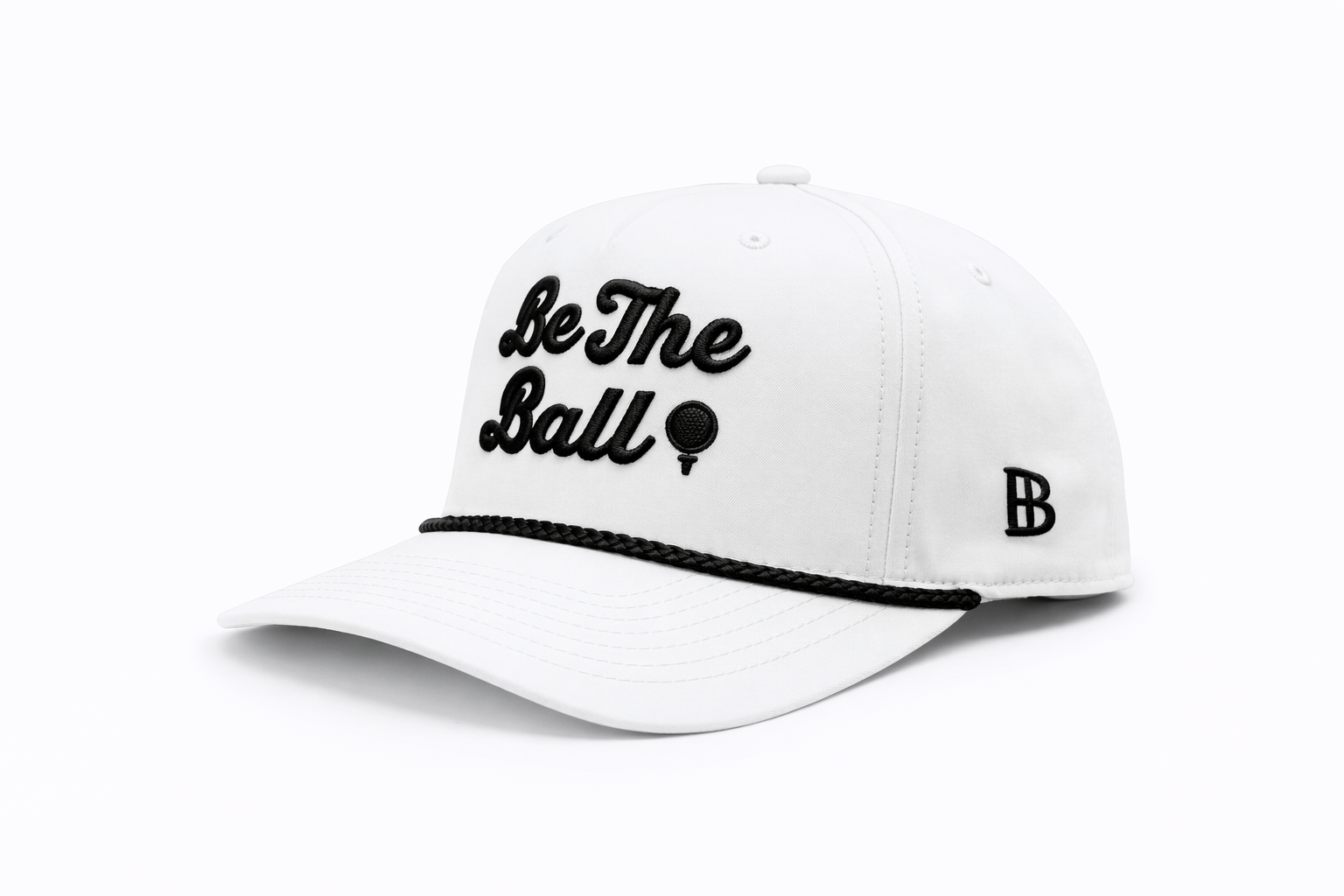 Be The Ball White and Black Braid Hat - Bell Heritage Company - 