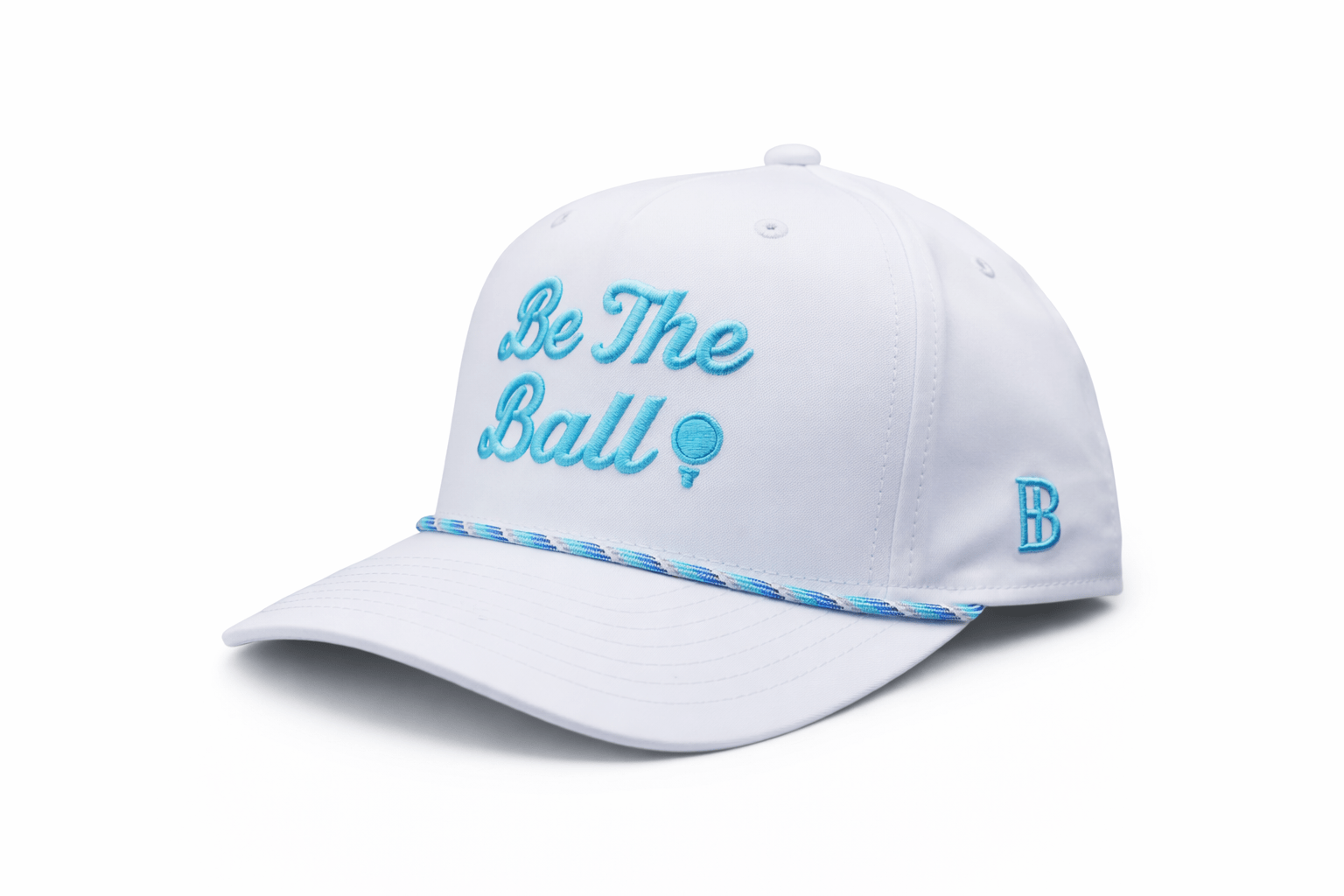Be The Ball White and Light Blue Rope Hat - Bell Heritage Company - 