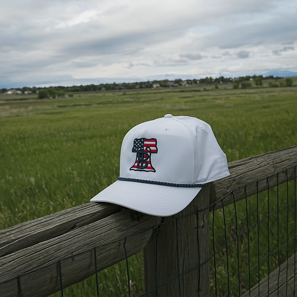 BH American Liberty Bell Braid Hat - Limited 4th of July Edition - Bell Heritage Company - White/Navy