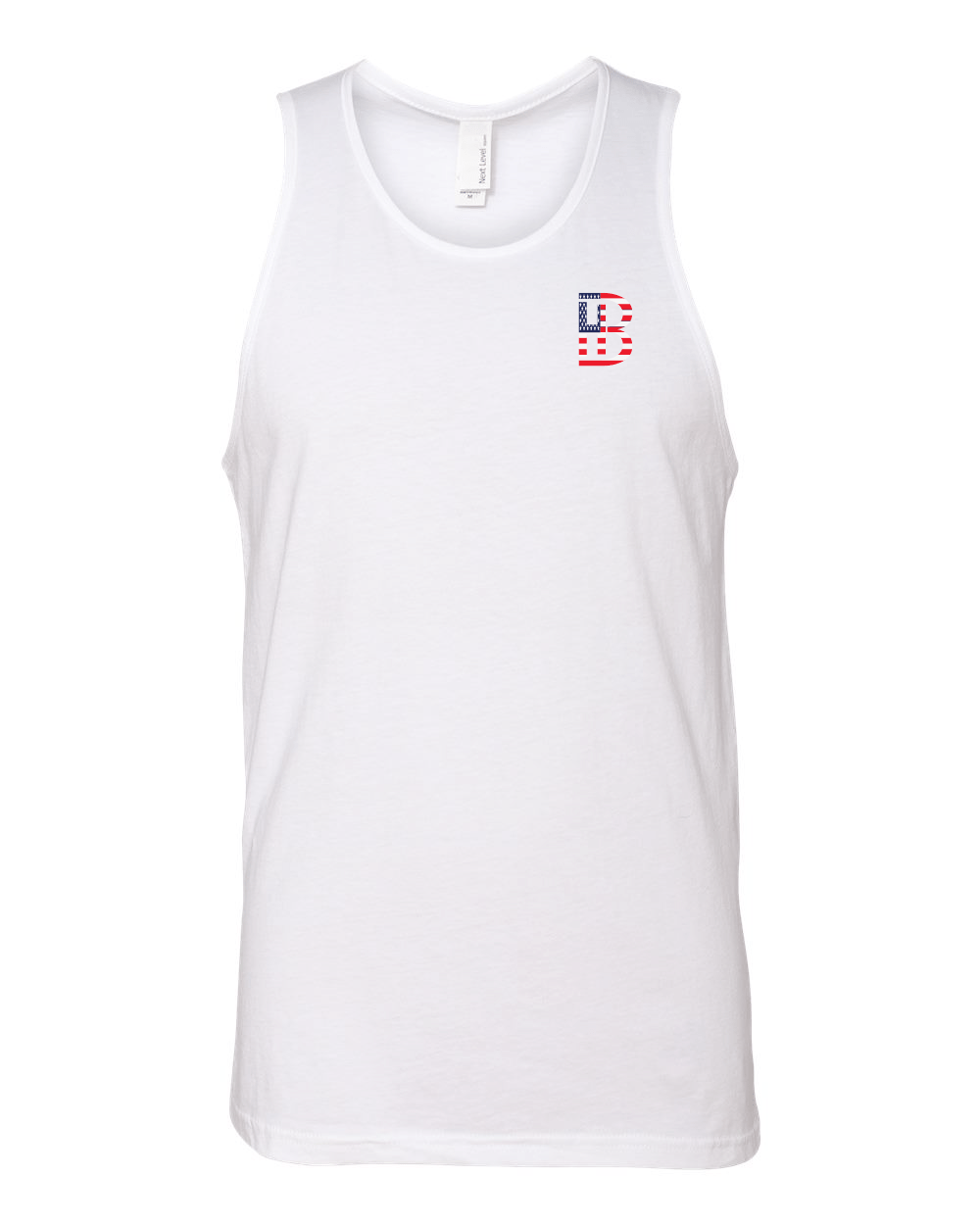 BH Flag Logo Tank – 4th of July Edition - Bell Heritage Company - White