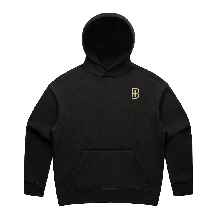 BH Pocket Logo - Ladies Hoodie - Black - Bell Heritage Company - Khaki