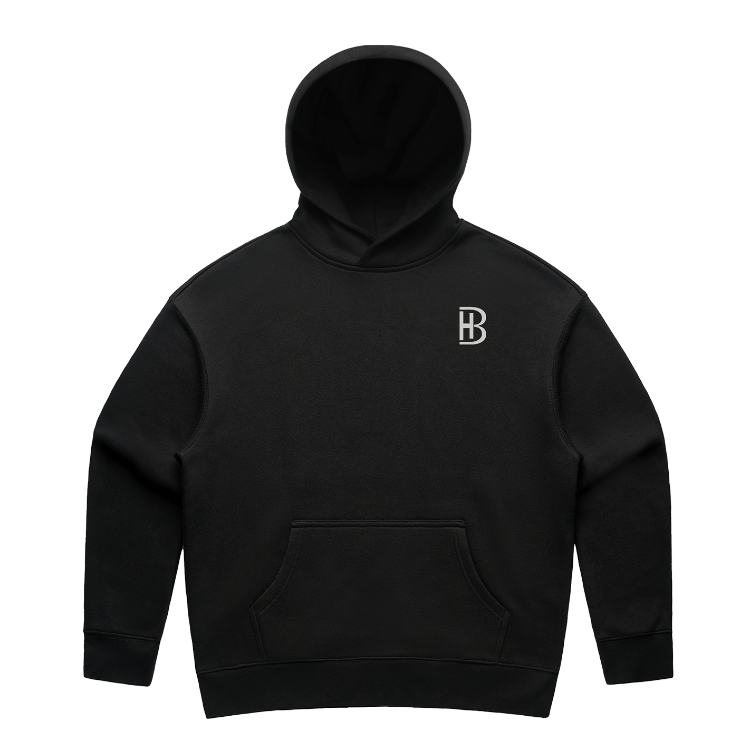BH Pocket Logo - Ladies Hoodie - Black - Bell Heritage Company - Storm