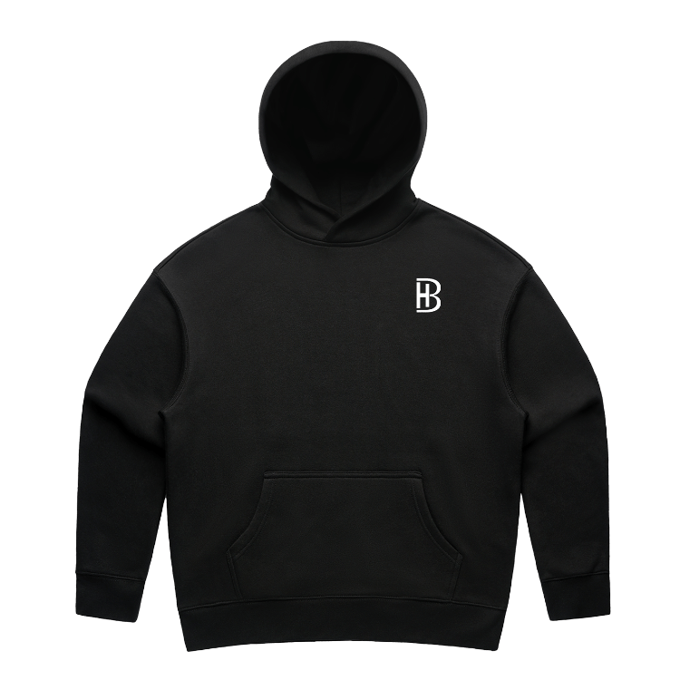 BH Pocket Logo - Ladies Hoodie - Black - Bell Heritage Company - White