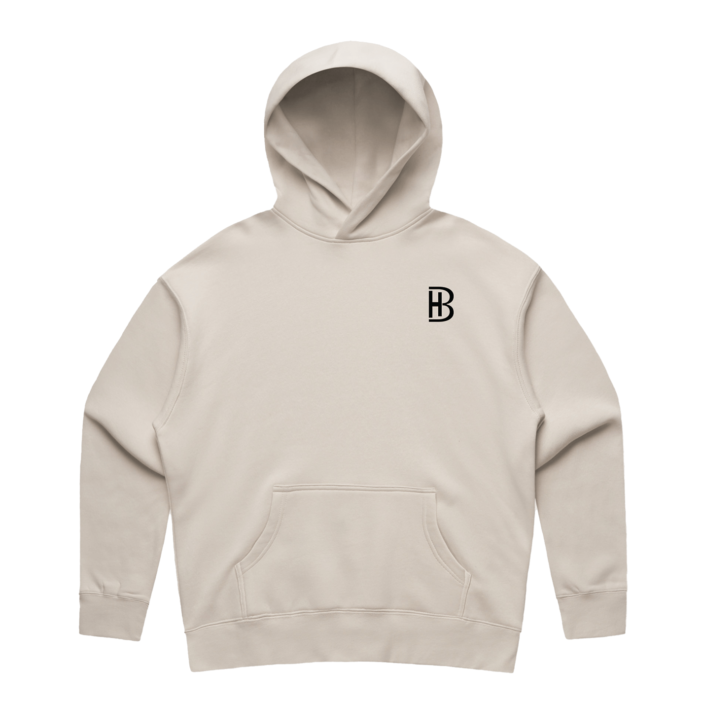 BH Pocket Logo - Ladies Hoodie - Bone - Bell Heritage Company - Black