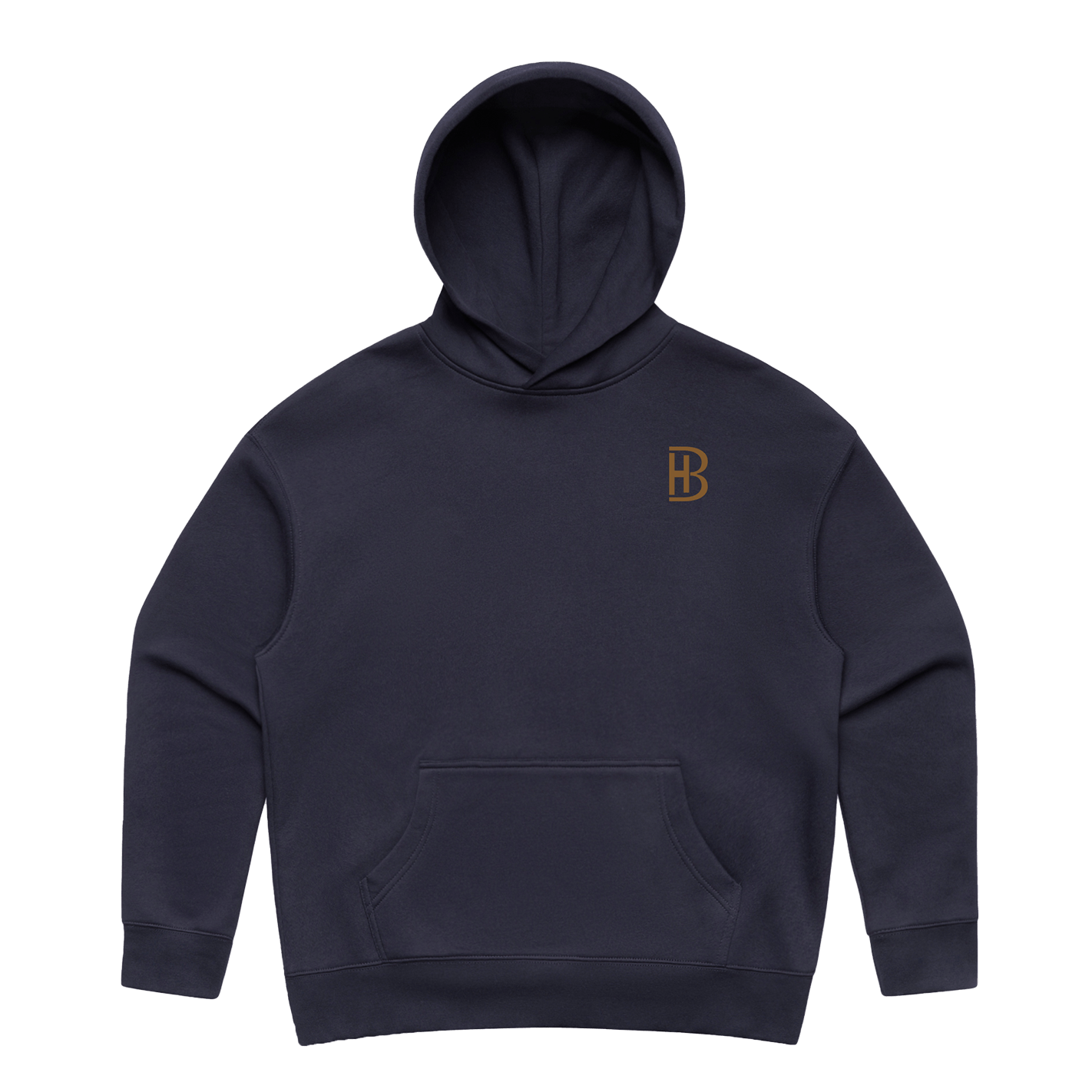 BH Pocket Logo - Ladies Hoodie - Navy - Bell Heritage Company - Walnut