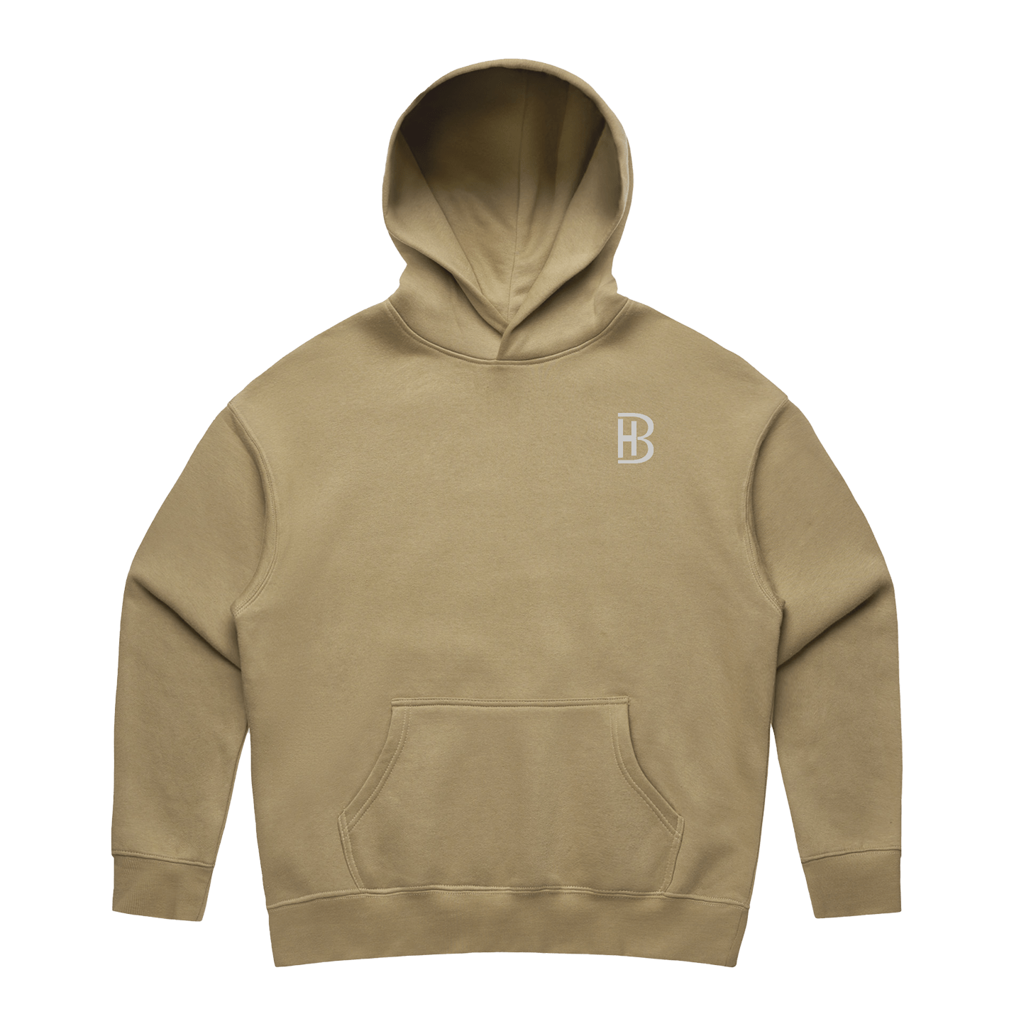 BH Pocket Logo - Ladies Hoodie - Sand - Bell Heritage Company - Storm