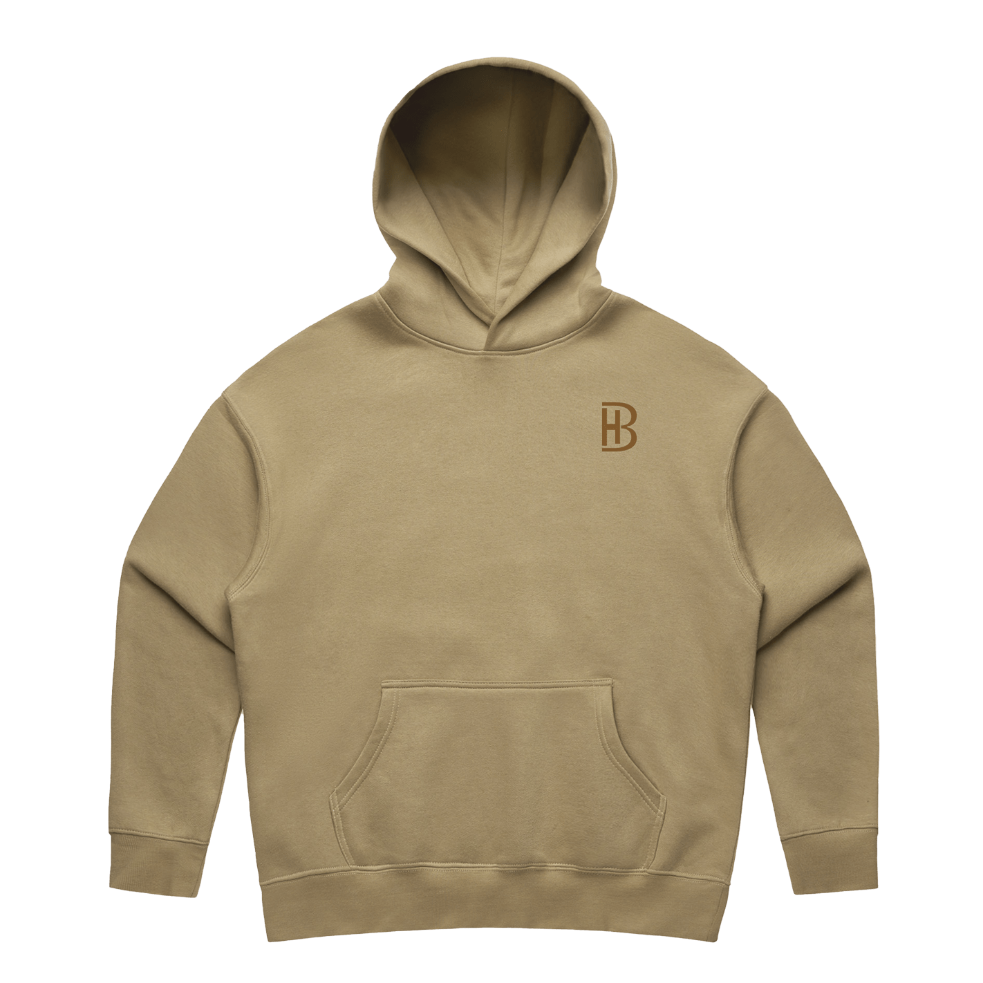 BH Pocket Logo - Ladies Hoodie - Sand - Bell Heritage Company - Walnut