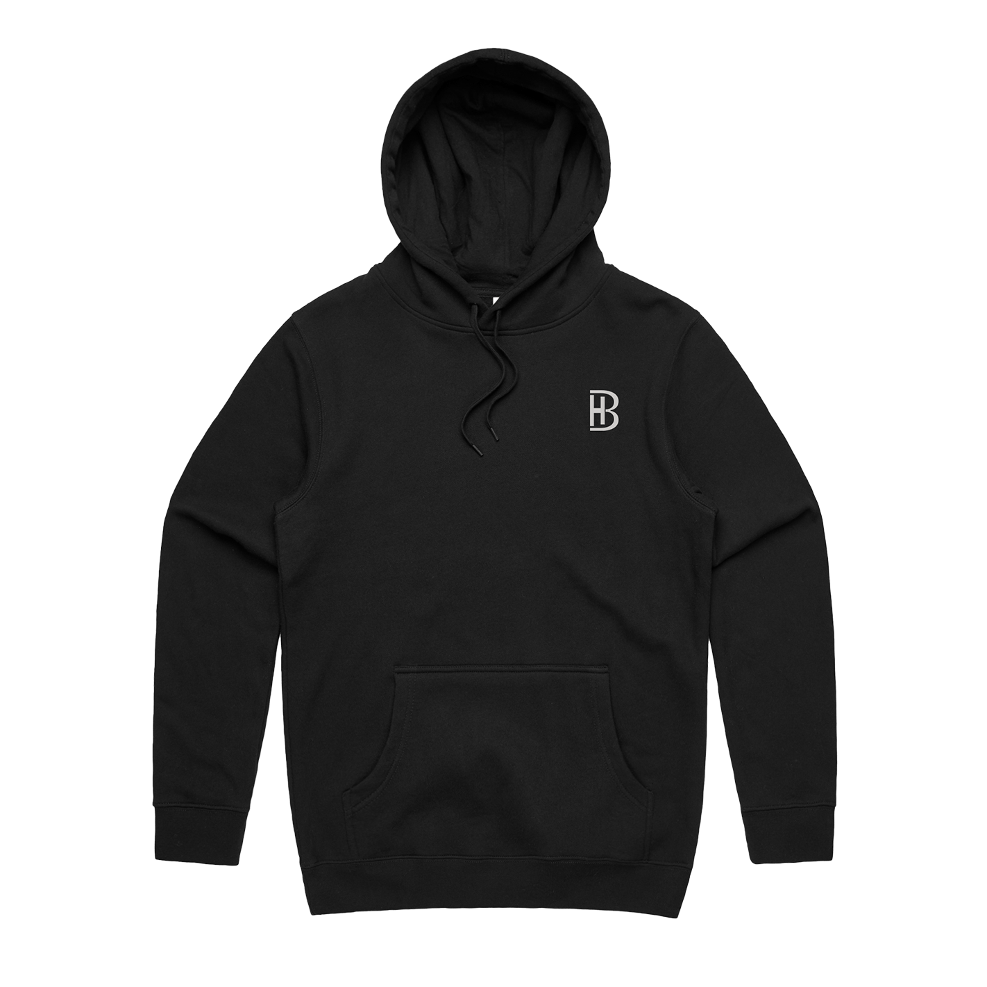 BH Pocket Logo - Men's Hoodie - Black - Bell Heritage Company - Storm