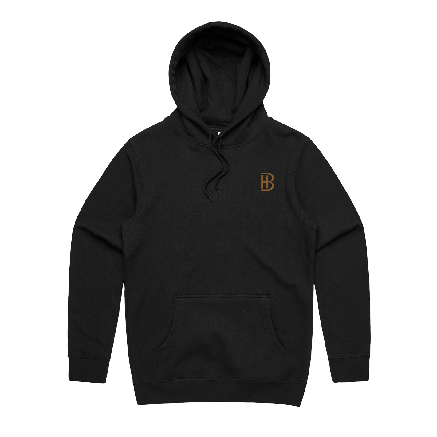 BH Pocket Logo - Men's Hoodie - Black - Bell Heritage Company - Walnut