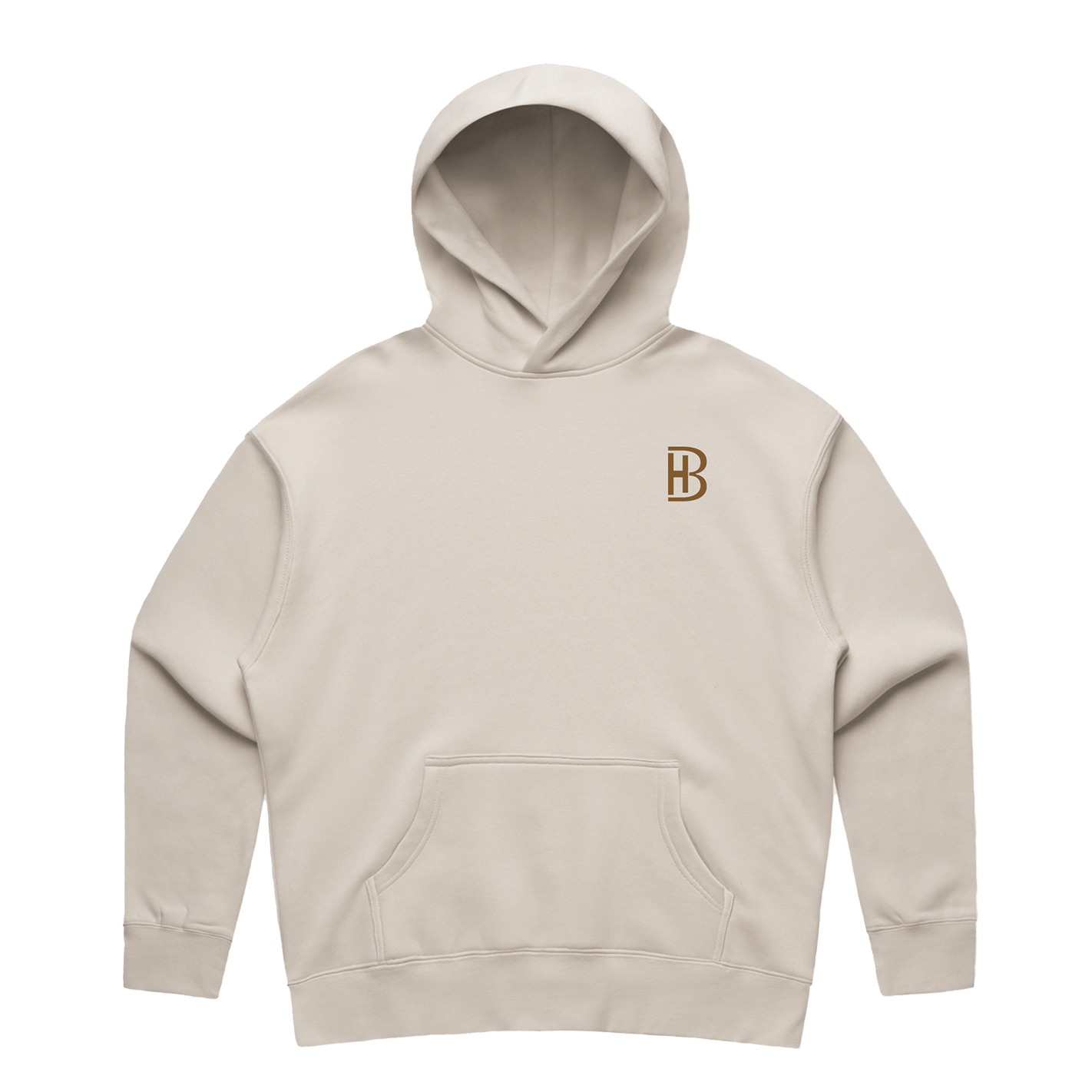 BH Pocket Logo - Men's Hoodie - Bone - Bell Heritage Company - Walnut