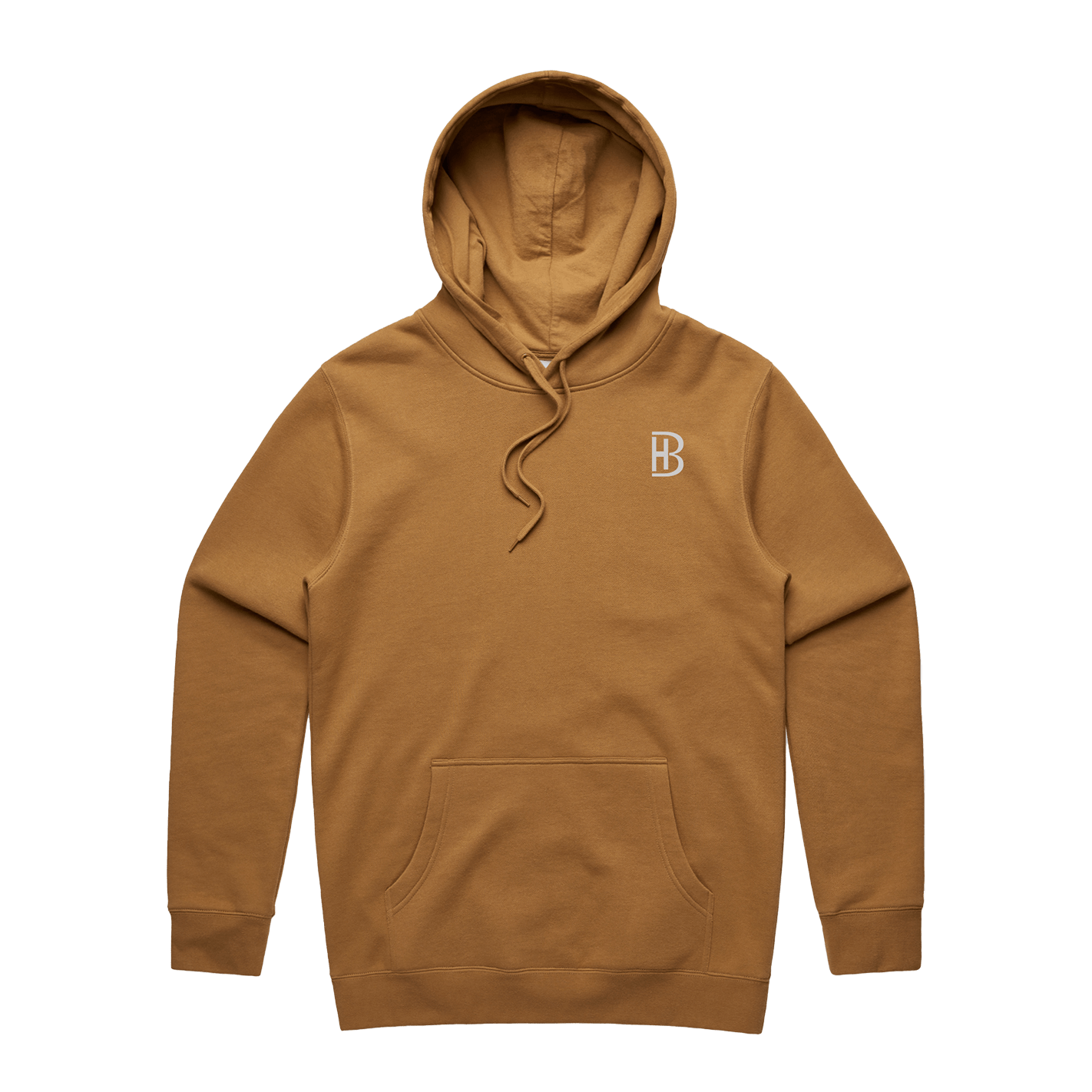 BH Pocket Logo - Men's Hoodie - Camel - Bell Heritage Company - Storm