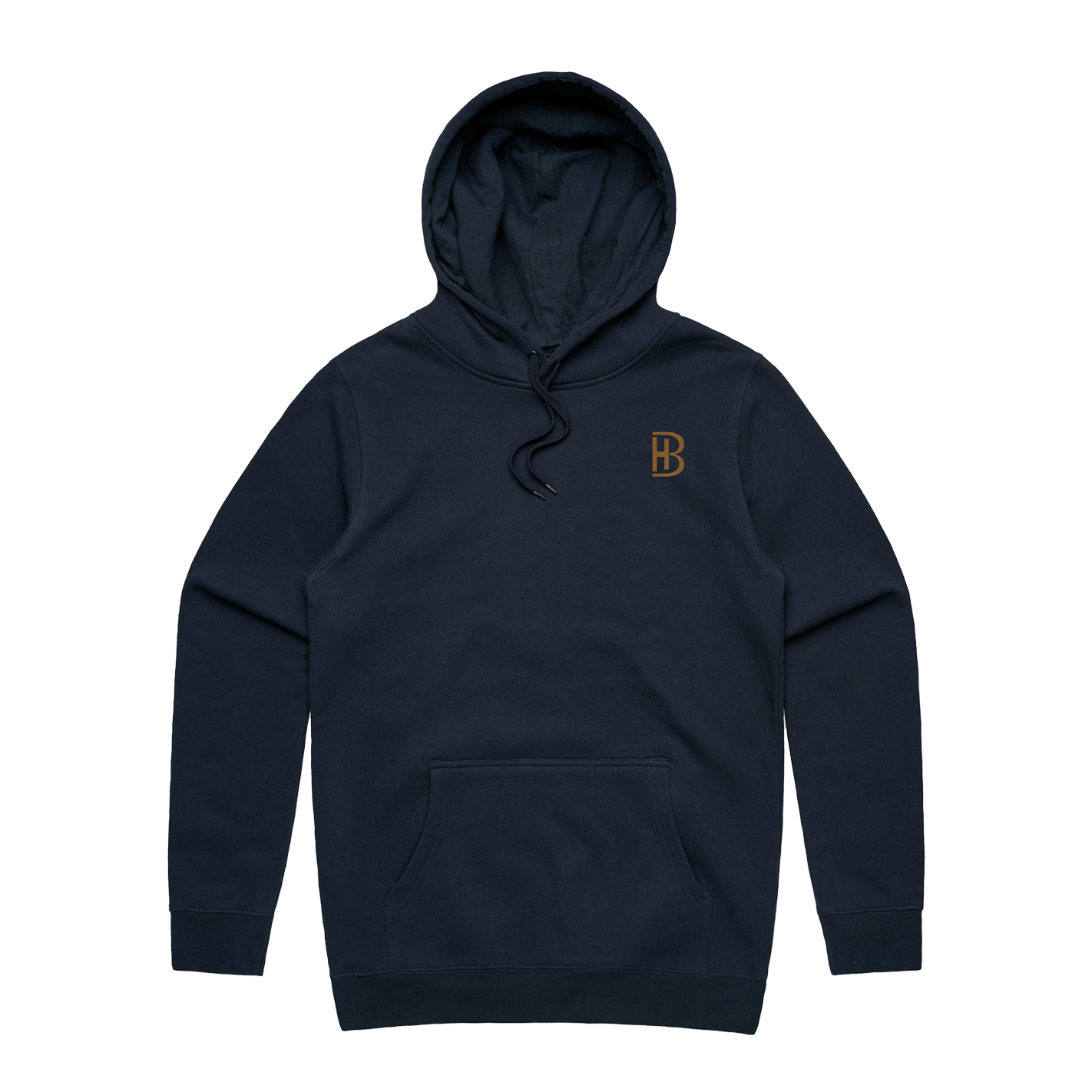 BH Pocket Logo - Men's Hoodie - Navy - Bell Heritage Company - Walnut