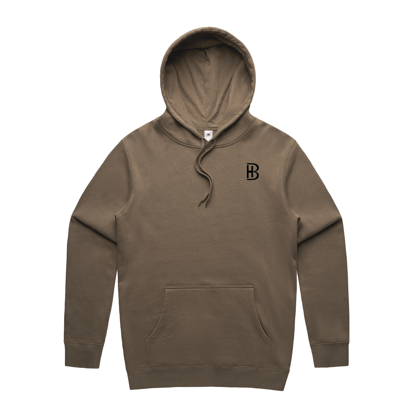 BH Pocket Logo - Men's Hoodie - Walnut - Bell Heritage Company - White