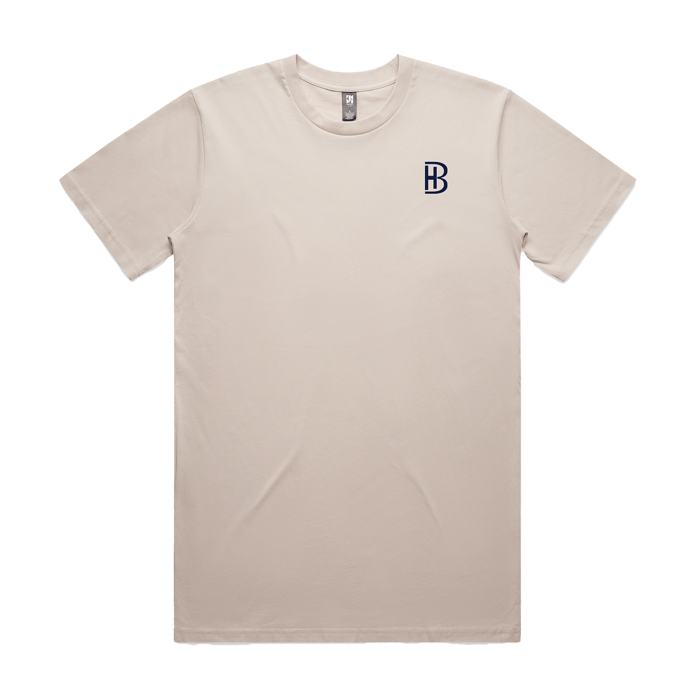 BH Pocket Logo - Men's T-Shirt - Bone - Bell Heritage Company - Navy