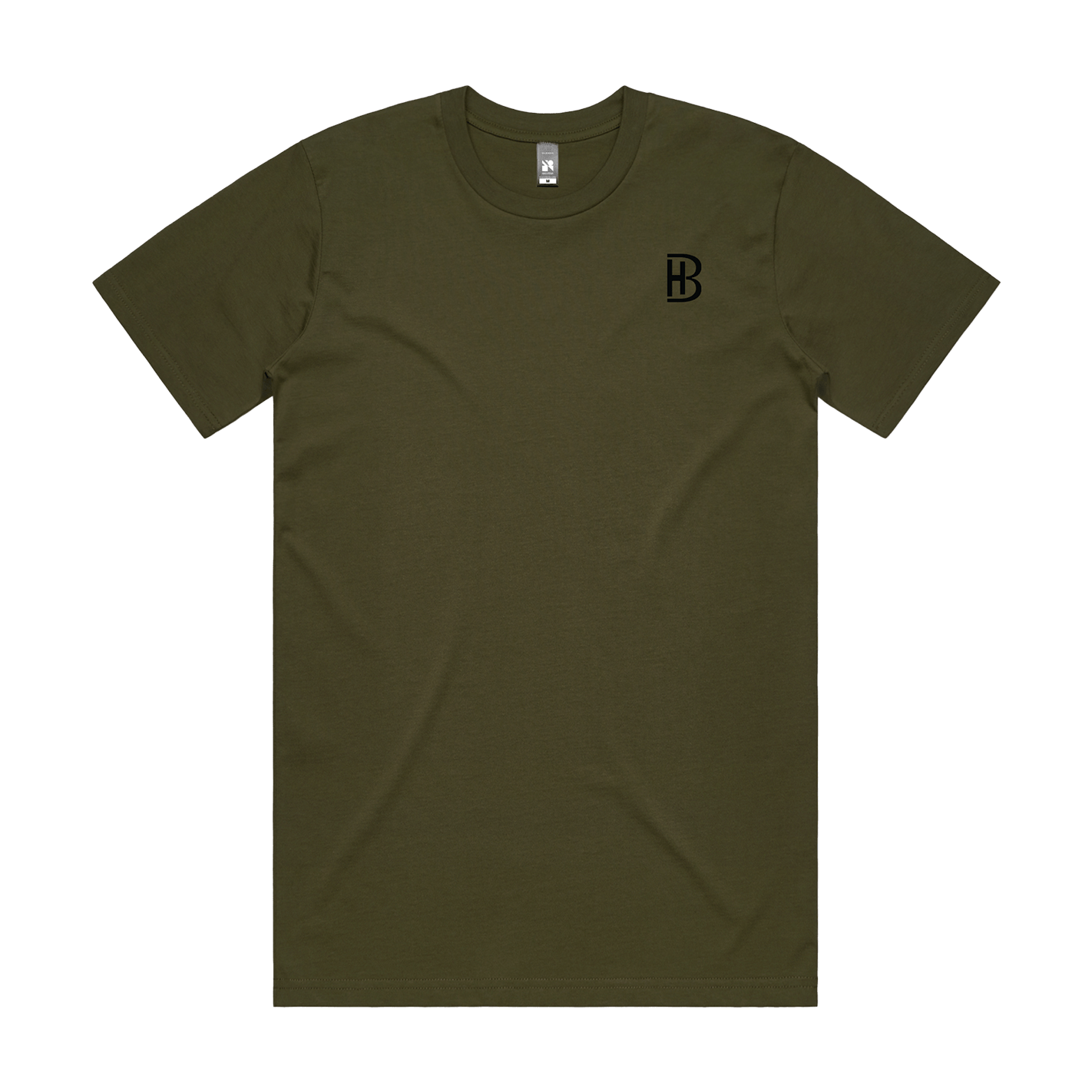 BH Pocket Logo - Men's T-Shirt - Military - Bell Heritage Company - Black