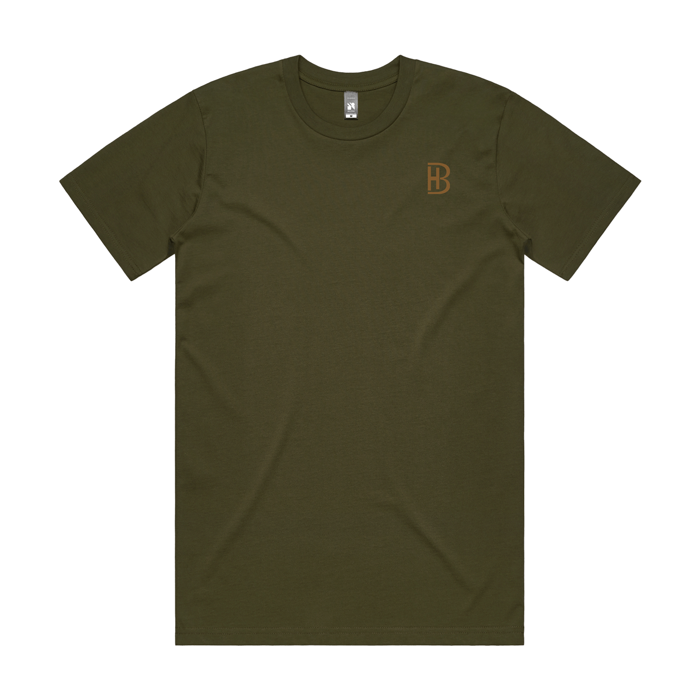 BH Pocket Logo - Men's T-Shirt - Military - Bell Heritage Company - Walnut
