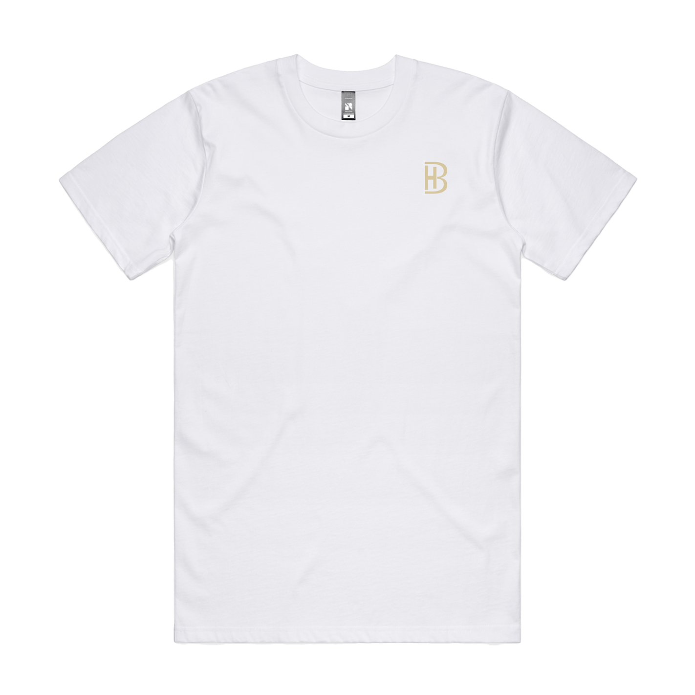 BH Pocket Logo - Men's T-Shirt - White - Bell Heritage Company - Khaki