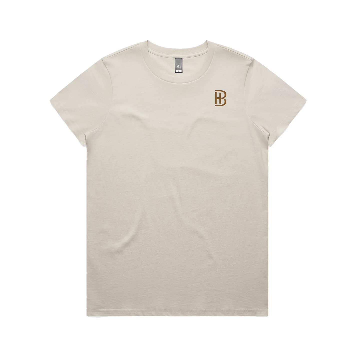 BH Pocket Logo - Womens T-Shirt - Bone - Bell Heritage Company - Walnut