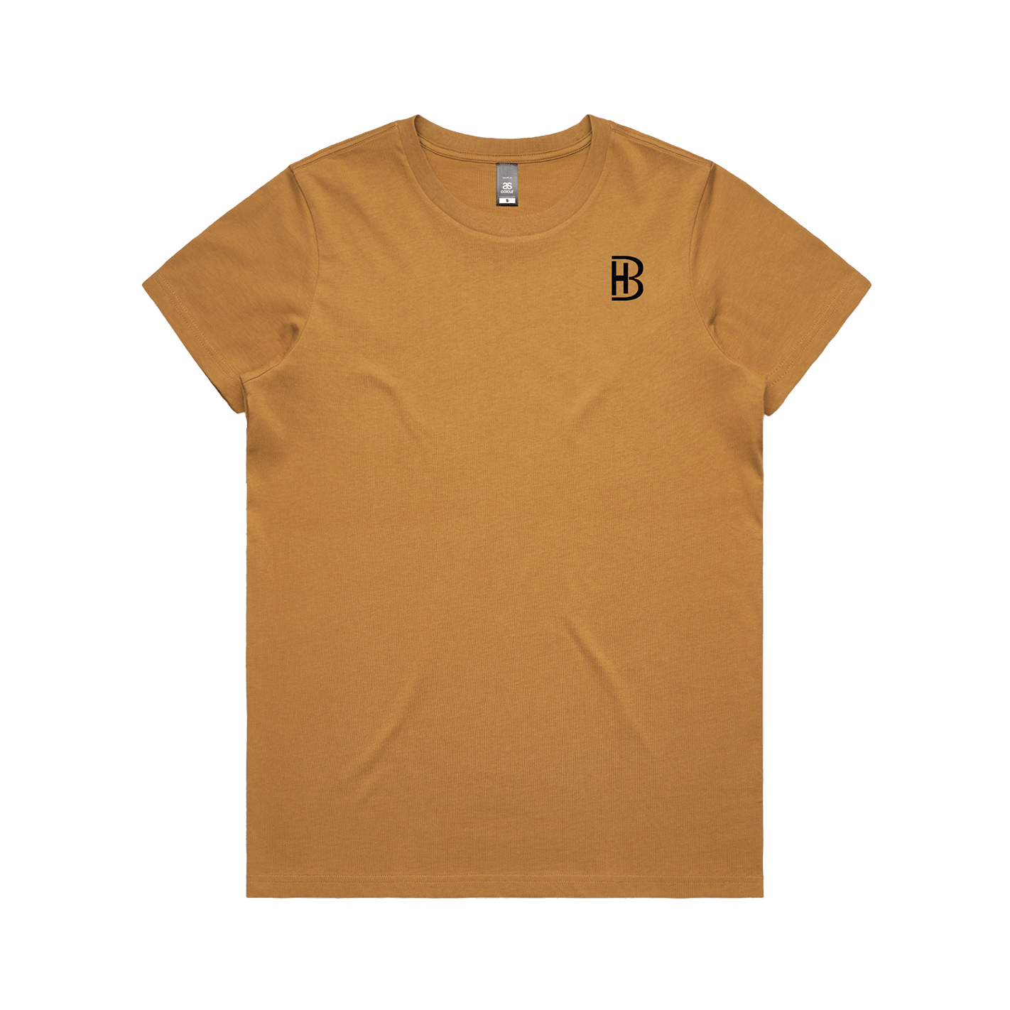 BH Pocket Logo - Womens T-Shirt - Camel - Bell Heritage Company - Black