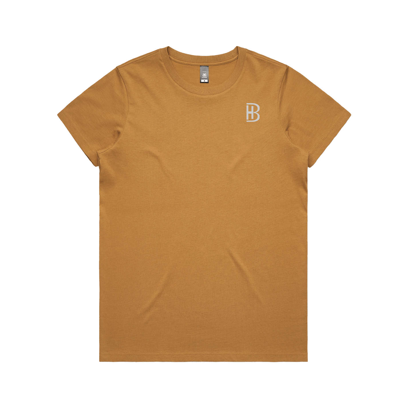 BH Pocket Logo - Womens T-Shirt - Camel - Bell Heritage Company - Storm