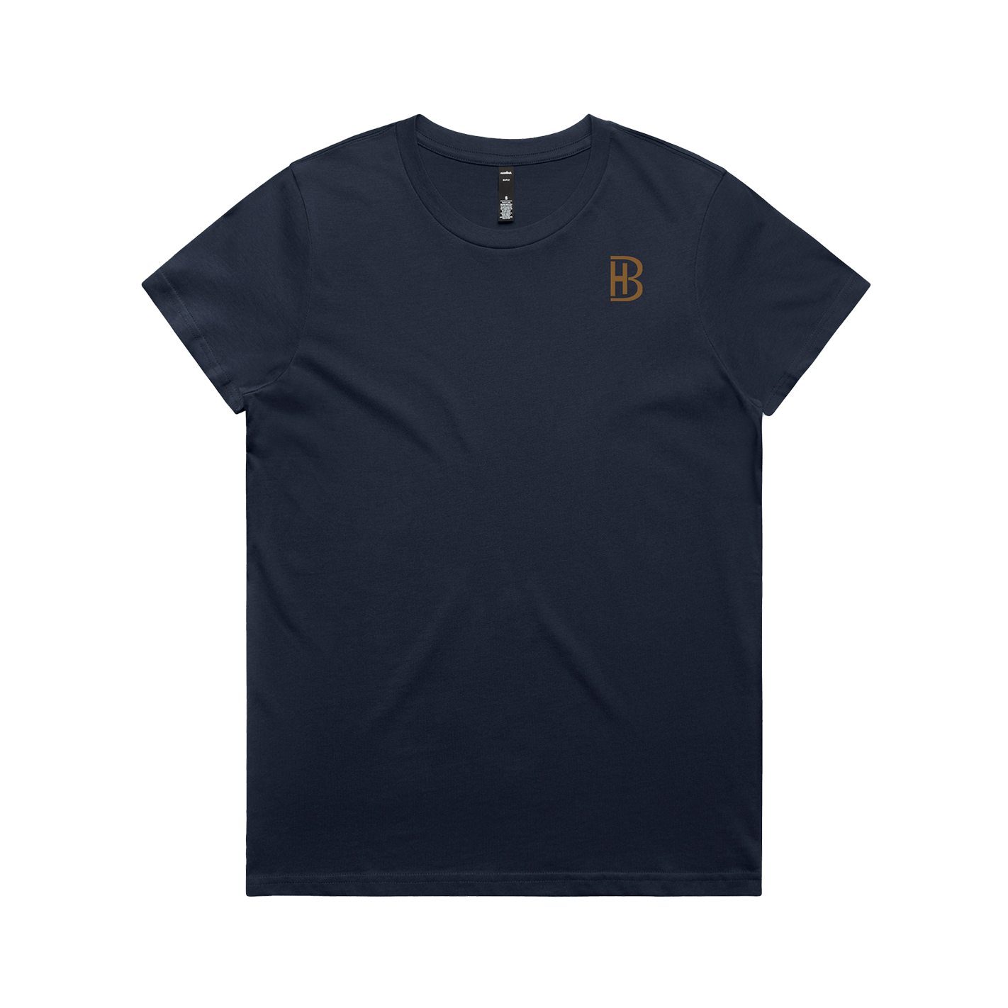 BH Pocket Logo - Womens T-Shirt - Navy - Bell Heritage Company - Walnut