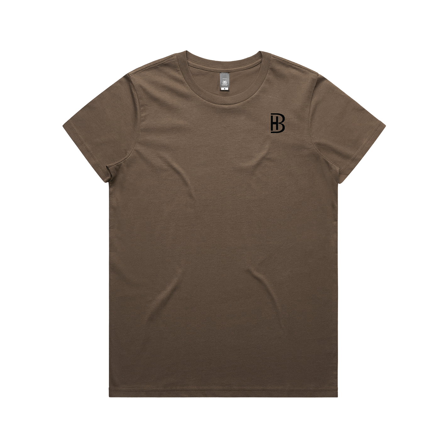 BH Pocket Logo - Womens T-Shirt - Walnut - Bell Heritage Company - Black