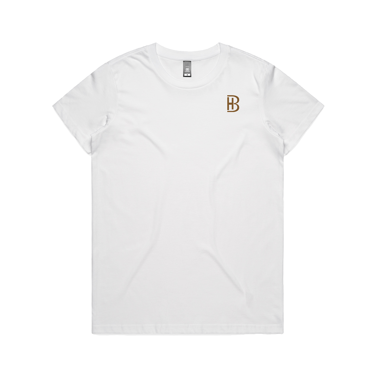 BH Pocket Logo - Womens T-Shirt - White - Bell Heritage Company - Walnut