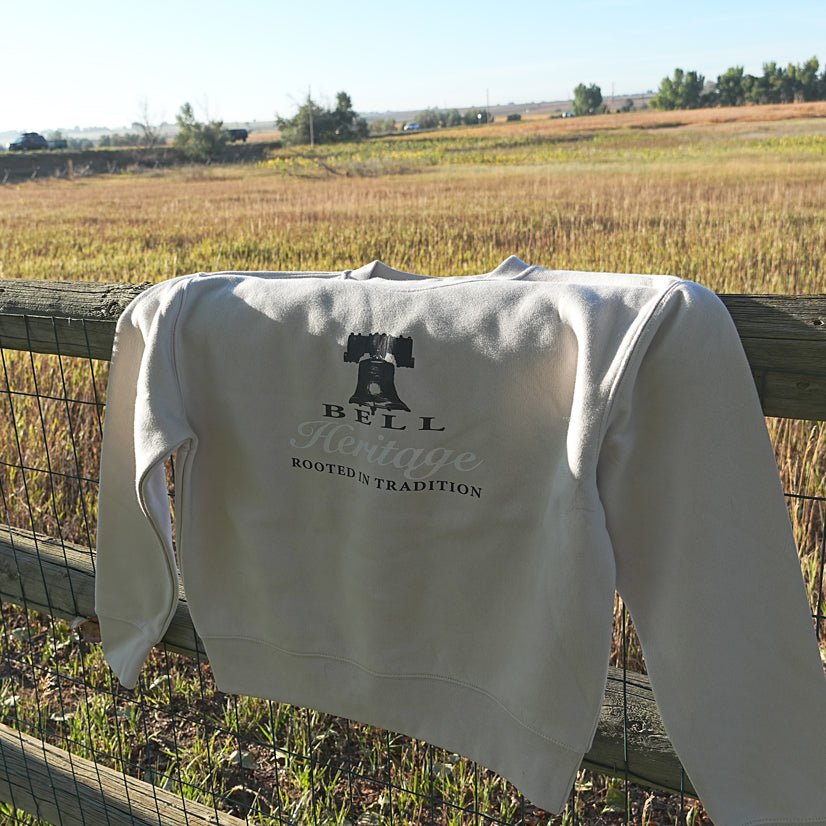 Heritage Script - Ladies Crewneck Sweatshirt - Bell Heritage Company - Bone