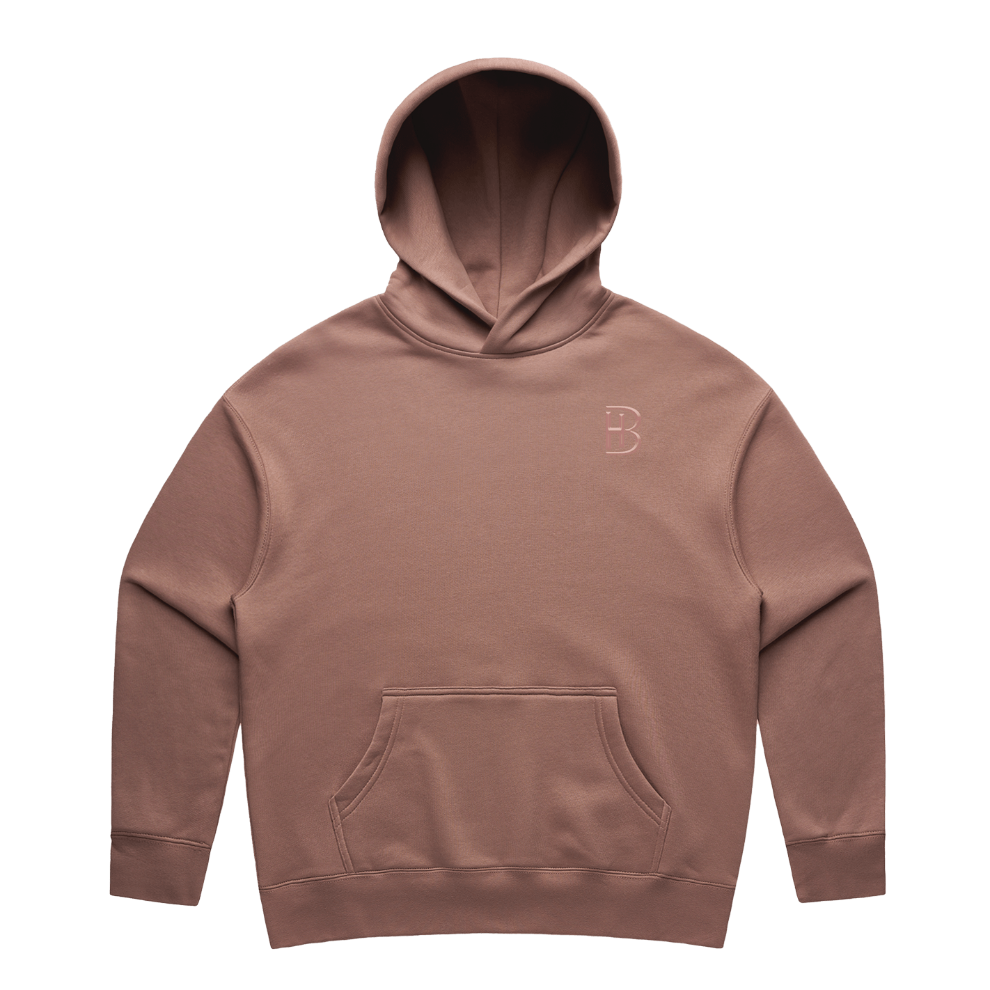 Ladies Hoodie - Embroidered BH - Bell Heritage Company - Rosy Pink